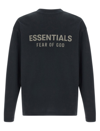 Футболка FEAR OF GOD ESSENTIAL Logo T-shirt (125SP254200FJETBLACK) #