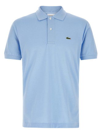 Logo patch polo shirt