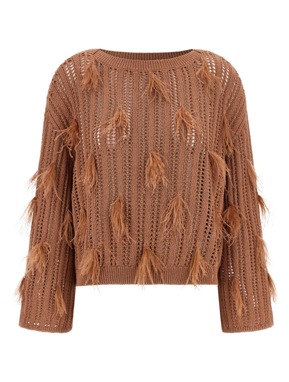 Ostrich feather sweater #1