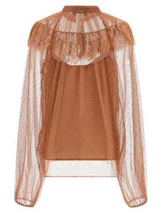 Tulle plumetis blouse #