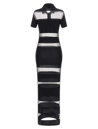 'Striped Sheer Polo' dress #
