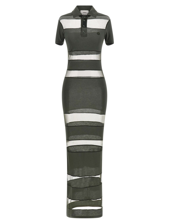 'Striped Sheer Polo' dress #1