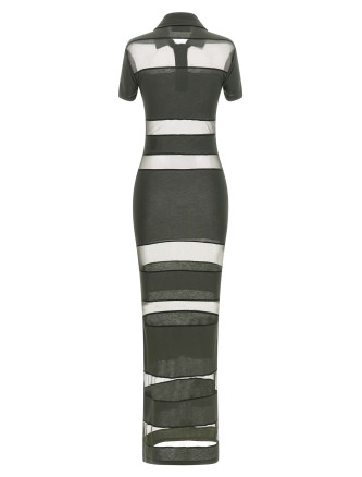 'Striped Sheer Polo' dress #
