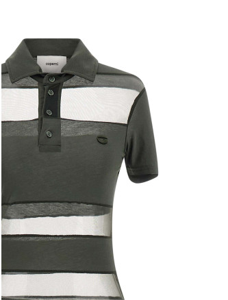 'Striped Sheer Polo' dress #