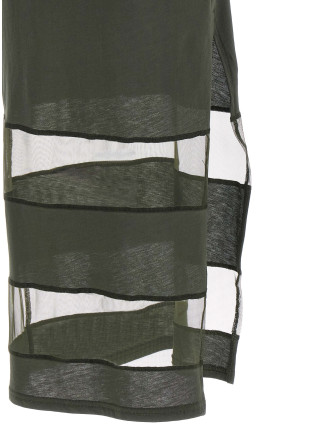 'Striped Sheer Polo' dress #