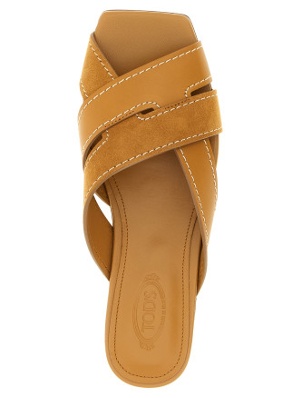 Suede leather sandals #
