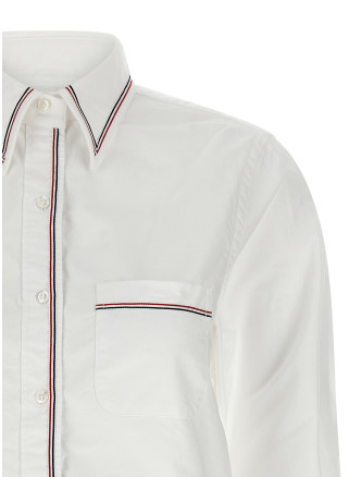 'RWB' crop tape shirt #