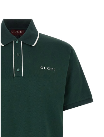 Logo embroidery polo shirt #