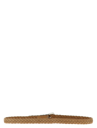 Braided calfskin belt #