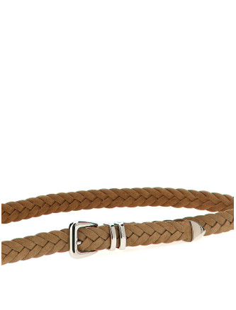 Braided calfskin belt #