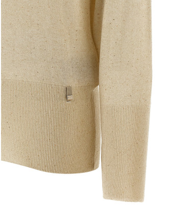 Lamé and sequin yarn sweater #