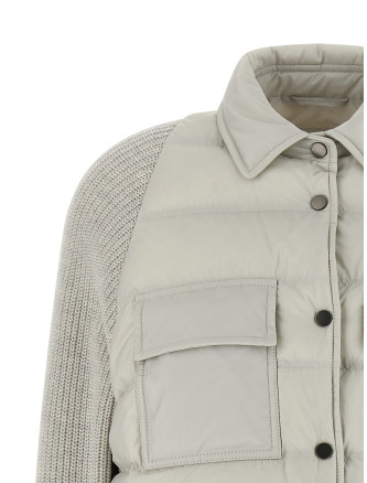 'Shiny Flap Detail' down jacket #