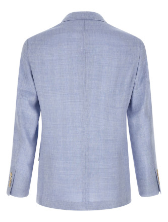 Linen and wool chevron blazer #