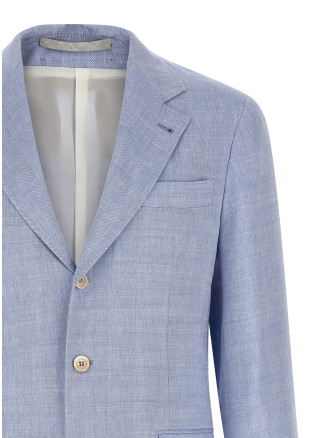 Linen and wool chevron blazer #