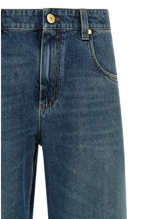 Stonewashed denim jeans #