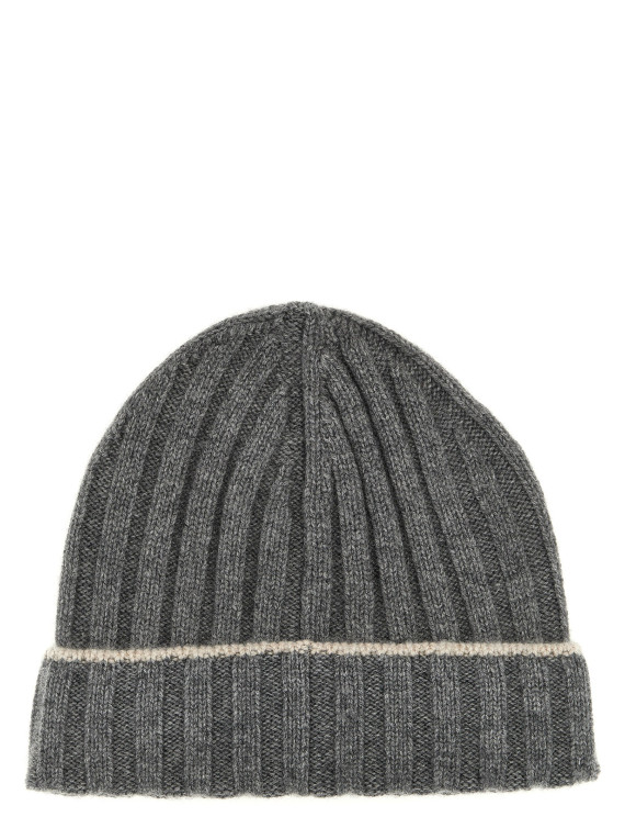 Шляпа BRUNELLO CUCINELLI Contrast line beanie (M2240900CG316) #1