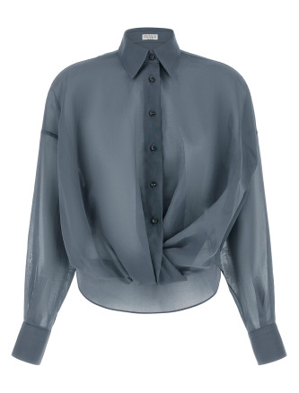 Рубашка, блузка BRUNELLO CUCINELLI Taffeta shirt