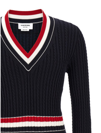 RWB intarsia sweater #