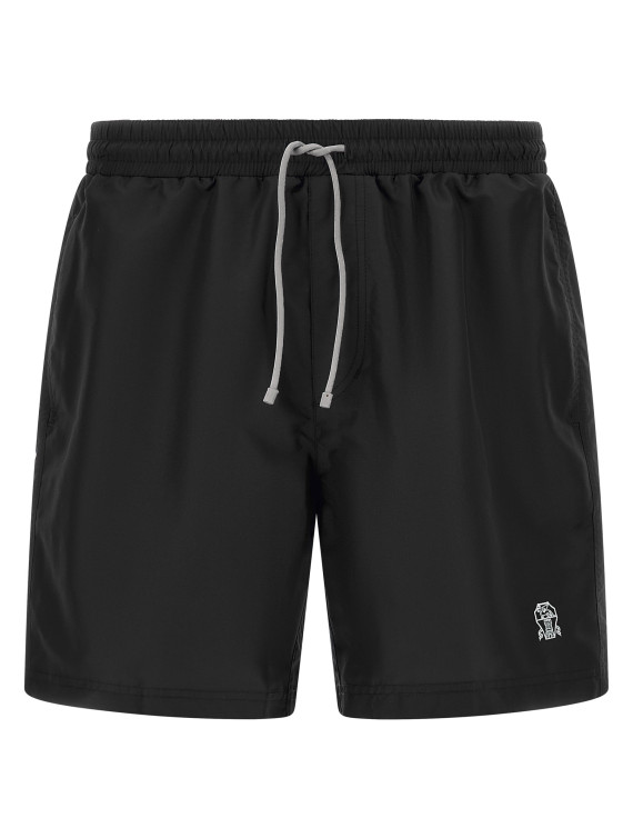 Logo embroidery swimsuit #1