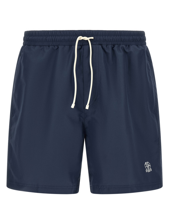 Logo embroidery swimsuit #1