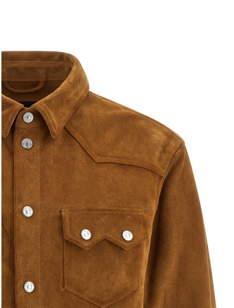 'Suede Boxy Shirt' jacket #