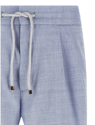 Linen and wool chevron bermuda shorts #