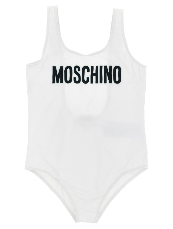 Logo lettering one-piece swimsuit #1