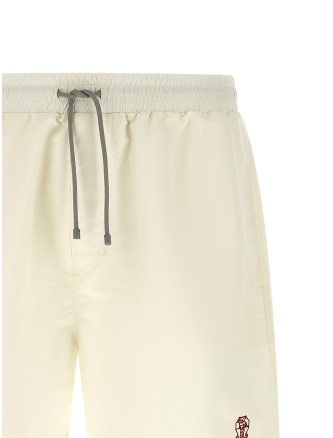 Logo embroidery swimsuit #