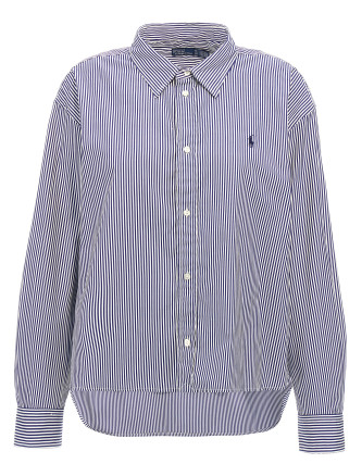 Striped and logo shirt