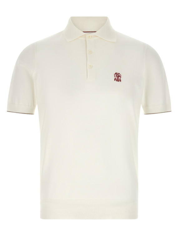 Logo embroidery polo shirt #1