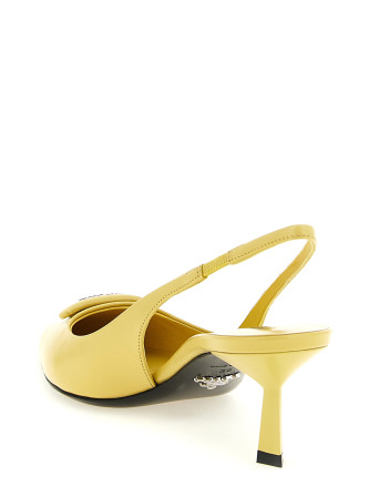 Triangle logo slingback #