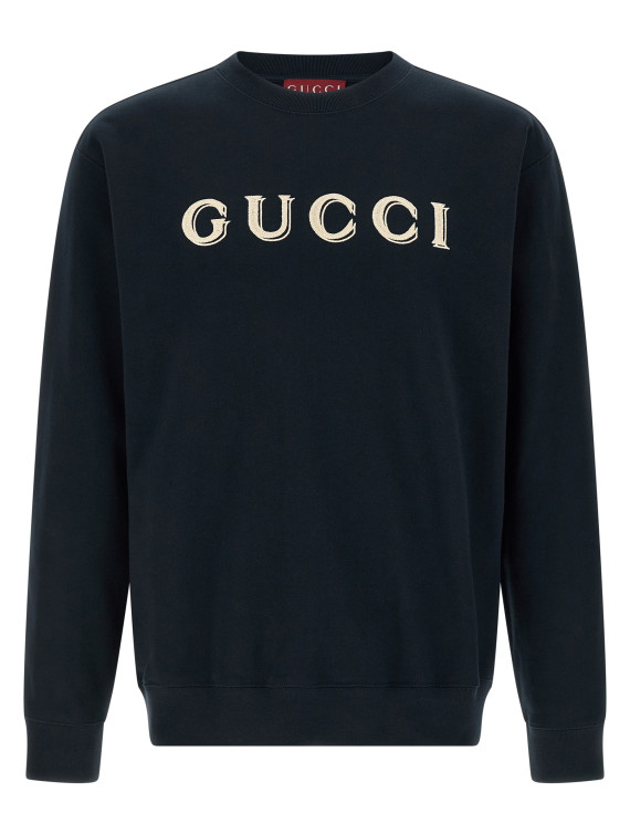 Logo embroidery sweatshirt #1