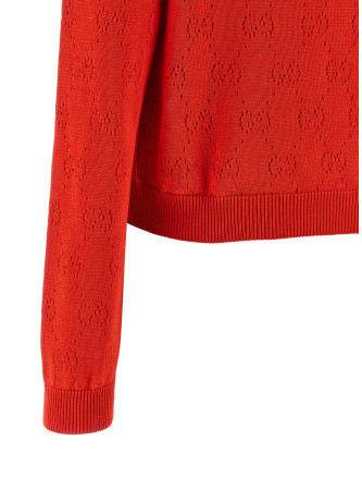Openwork GG cardigan #
