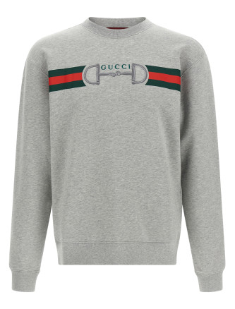 Web Ribbon and Horsebit Sweatshirt