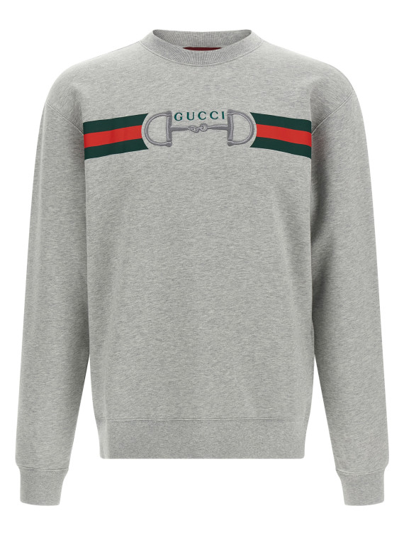 Web Ribbon and Horsebit Sweatshirt #1