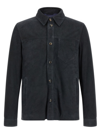 Suede overshirt