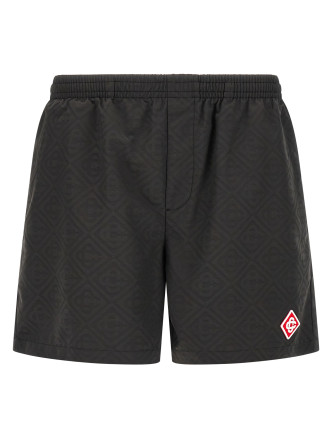 Jacquard logo swimsuit