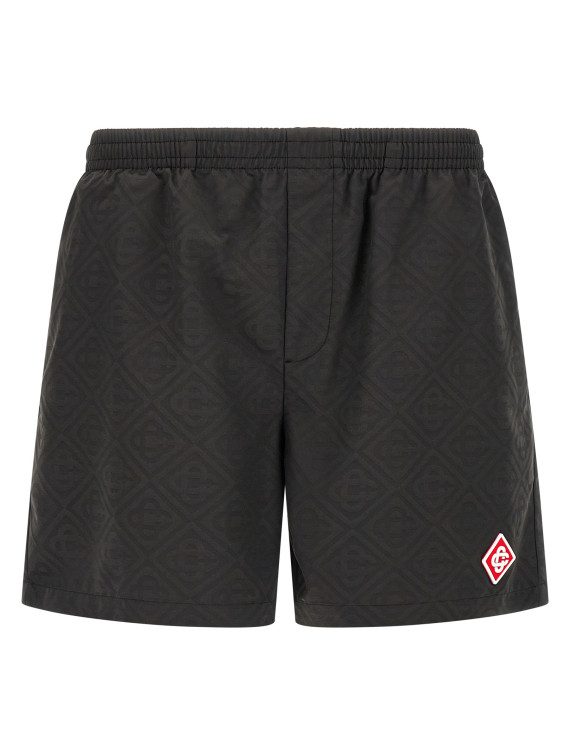 Jacquard logo swimsuit #1