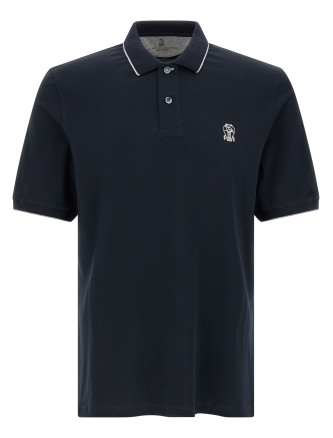 Stretch jersey polo shirt