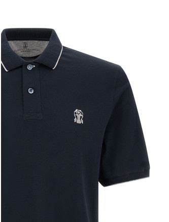 Stretch jersey polo shirt #