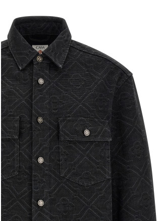 'Laser Monogram Denim' overshirt #