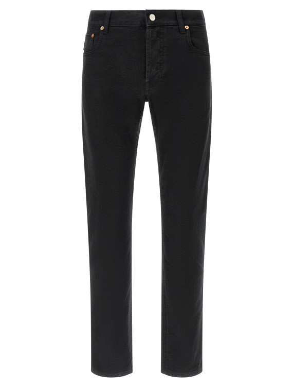 GG jacquard denim jeans #1