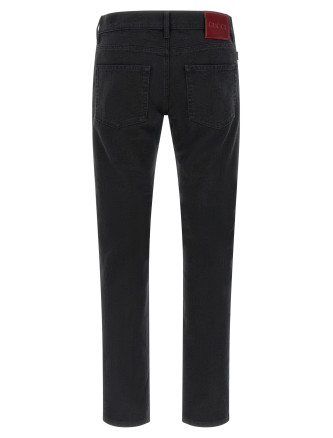 GG jacquard denim jeans #