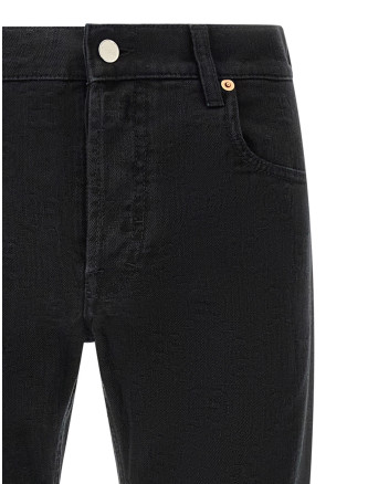 GG jacquard denim jeans #