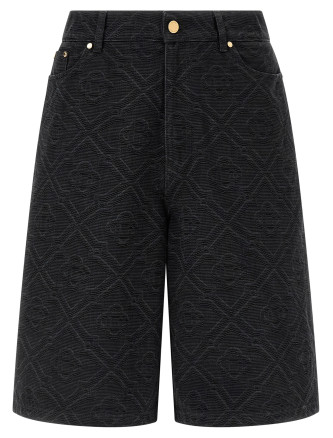 'Laser Monogram Denim' bermuda shorts