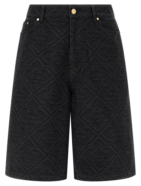 'Laser Monogram Denim' bermuda shorts #1