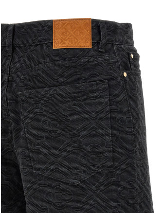 'Laser Monogram Denim' bermuda shorts #