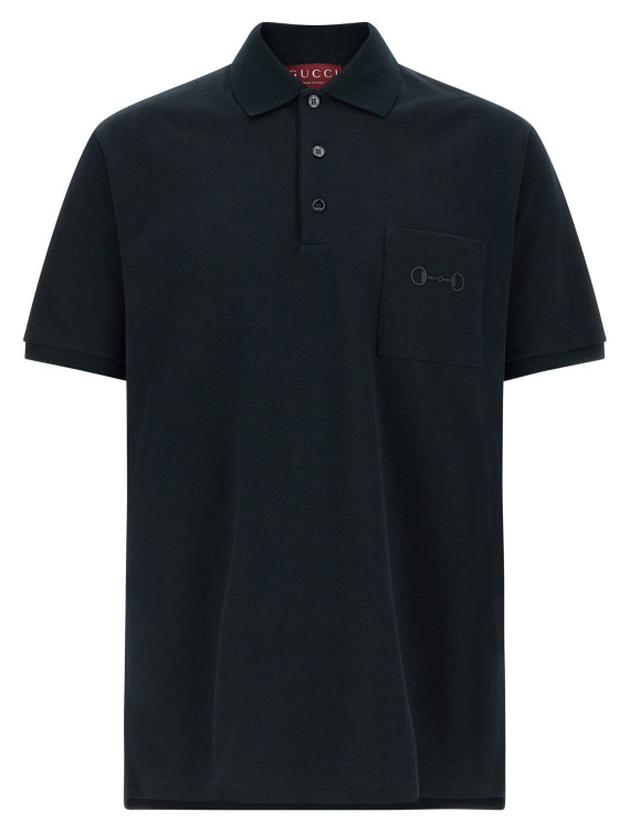 'Morsetto' embroidery polo shirt #1