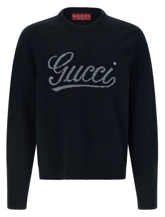 Gucci logo intarsia sweater