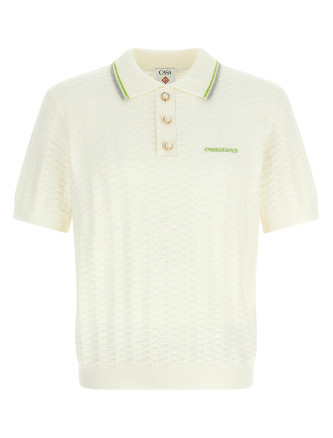 'TennisBouclé' polo shirt